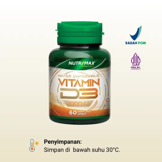 Nutrimax Vitamin D3 1000 IU (60 Tablets)